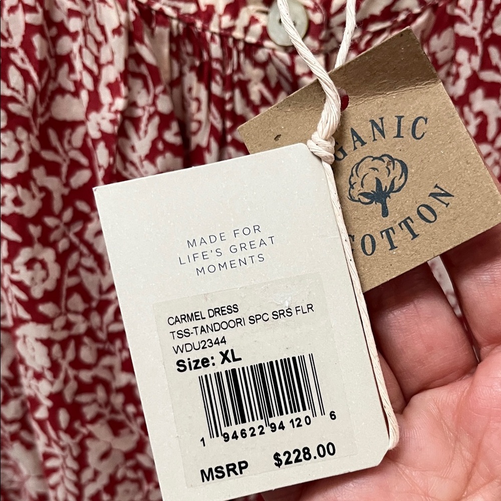 NWT Faherty Carmel Dress-Spice Sunrise Floral - Picture 5 of 9